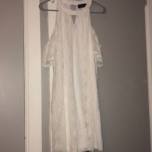 White off the shoulder dress